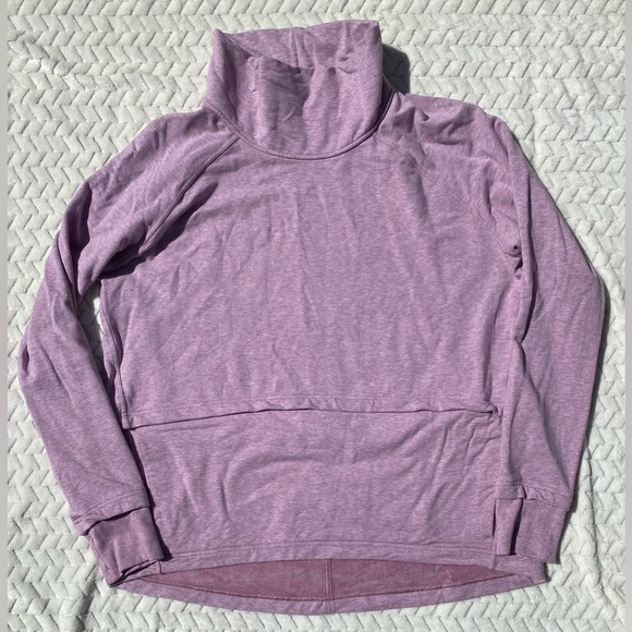 NWOT Lululemon Find Your Unwind Pullover Heathered Pink Taupe size 12 - Picture 7 of 14